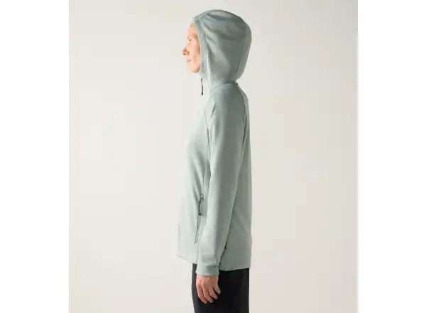 Haglöfs Korp Mid Hood Damen Sweatshirt Dew Green