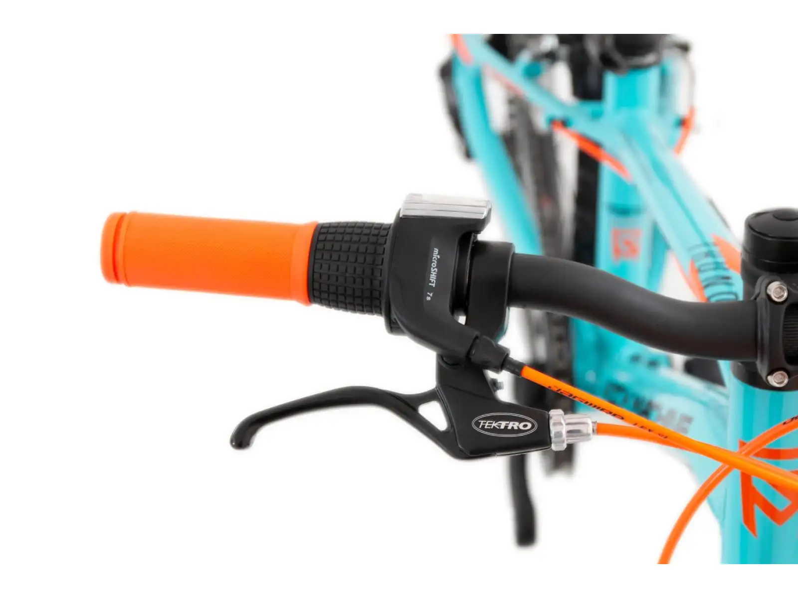 Rock Machine Thunder 20 Gloss Neon Cyan/Schwarz/Orange Kinderfahrrad