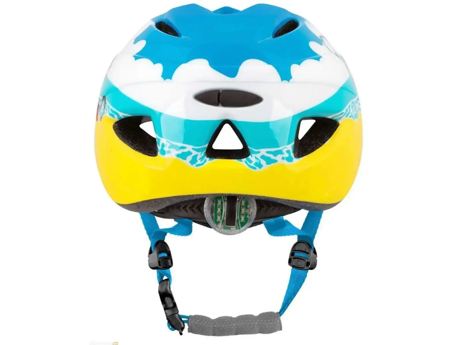 R2 Lucky Kinderhelm blau/gelb