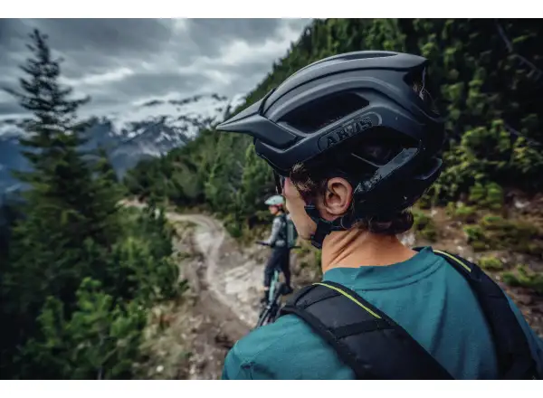 Abus Cliffhanger MTB-Helm Weiß Glänzend