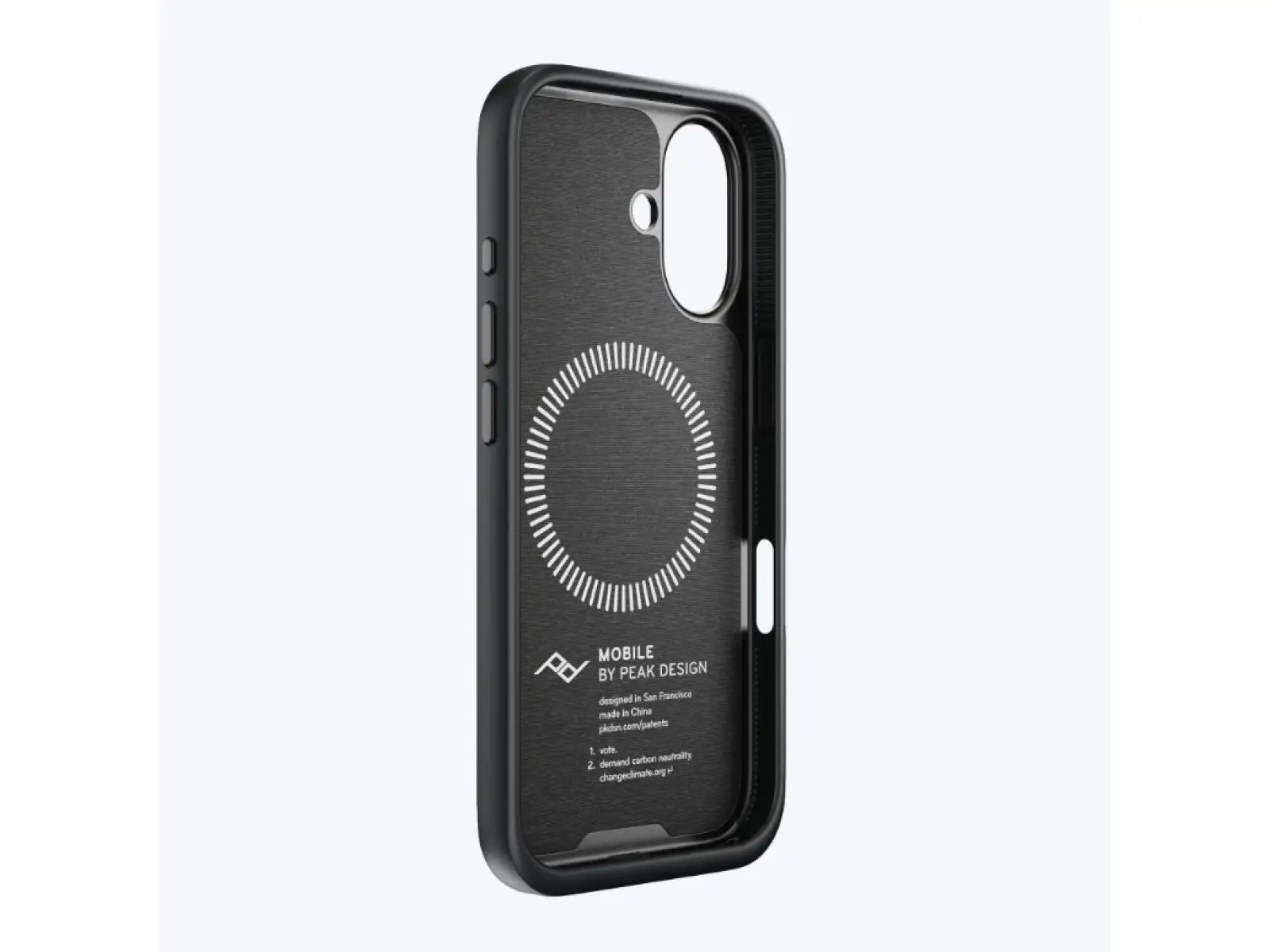 Peak Design Mobile Everyday Fabric Case iPhone 16 Hülle für Mobiltelefon Kohle