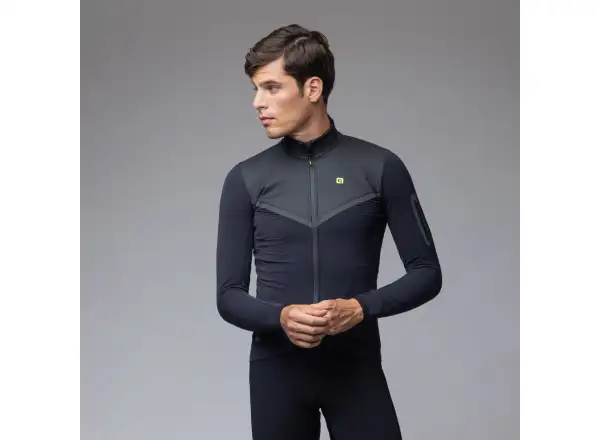 Alé R-EV1 Wool Speed Herren Winter Fahrradjacke Black