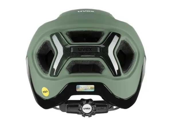 Uvex React Mips Helm Moos Green/Black Matt