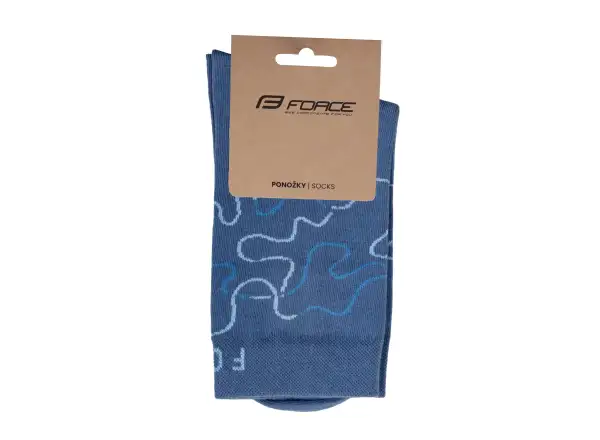 Force Livery Fahrradsocken blau