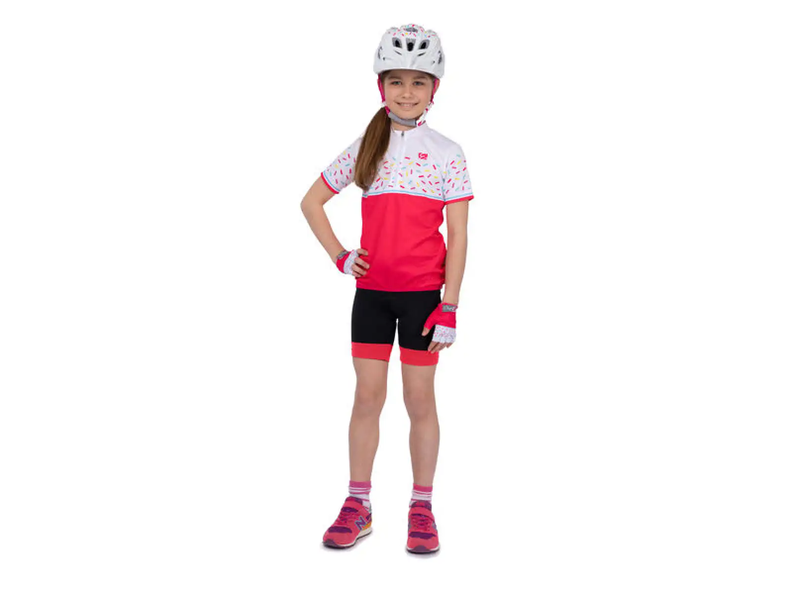 Etape Rio Kinder Kurzarmtrikot pink/weiß