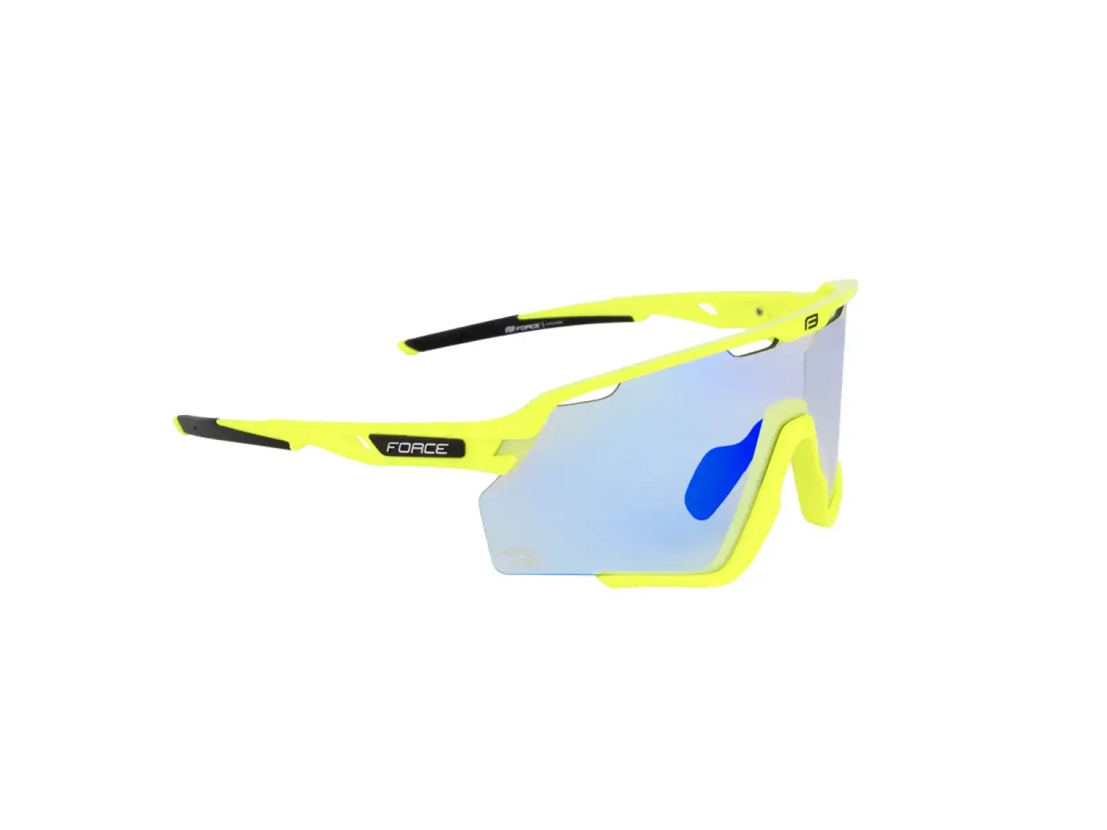 Force Cyclone Fahrradbrille schwarz fluo/blaues photochromatisches Glas