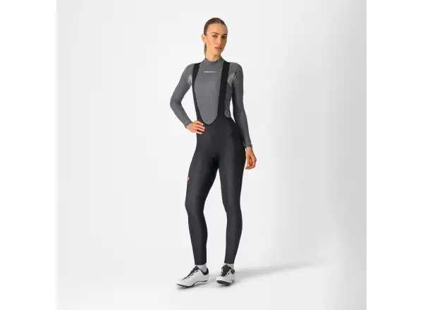 Castelli Espresso Bibtight Damen Radhose mit Träger und Polster Schwarz