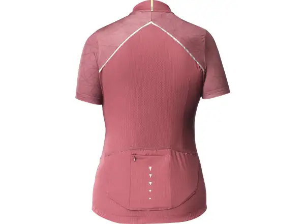 Mavic Sequence Damen-Trikot mit kurzen Ärmeln Earth Red