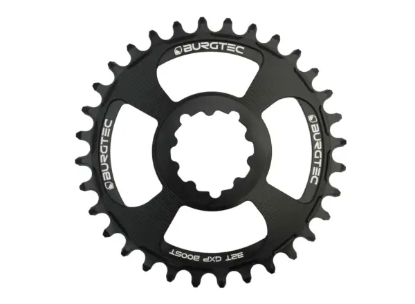Burgtec Thick Thin GXP Boost Kettenblatt 3 mm Offset Schwarz 34 Zähne