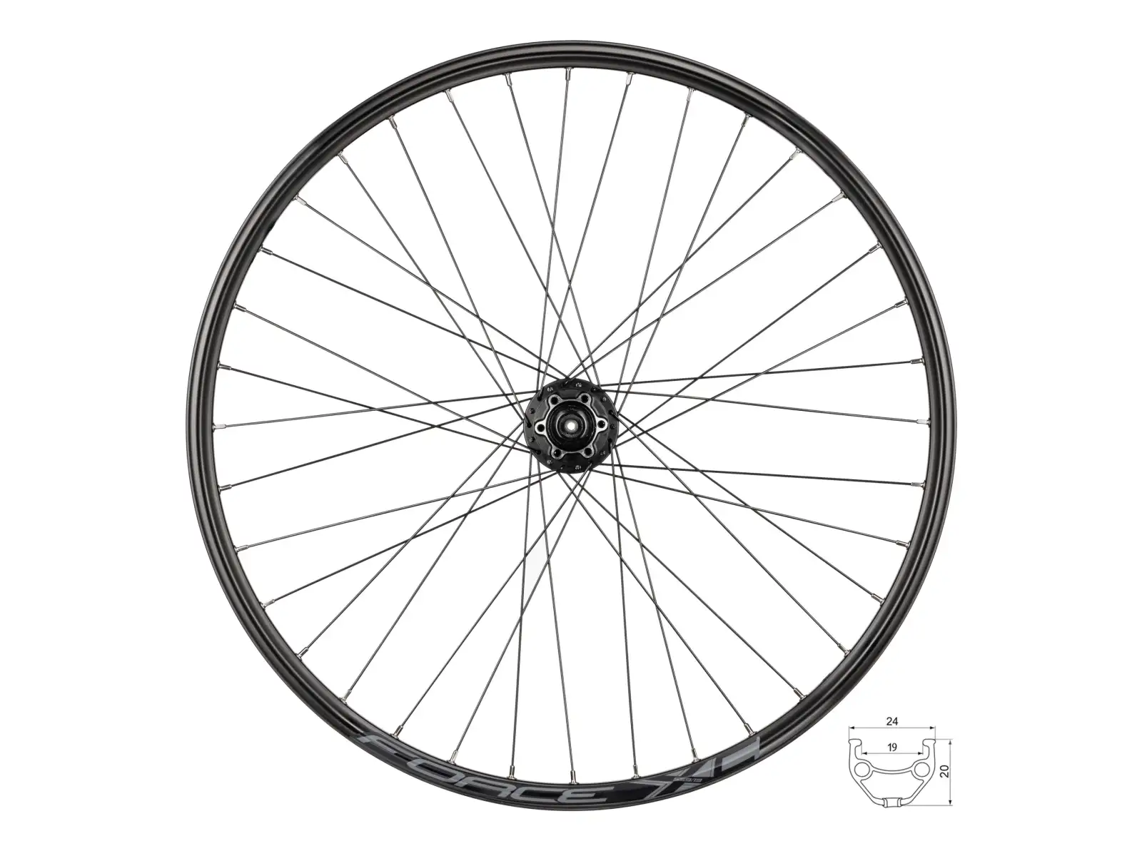 Force XC Disc 26" Hinterrad Laufrad FH-M475 36 Löcher
