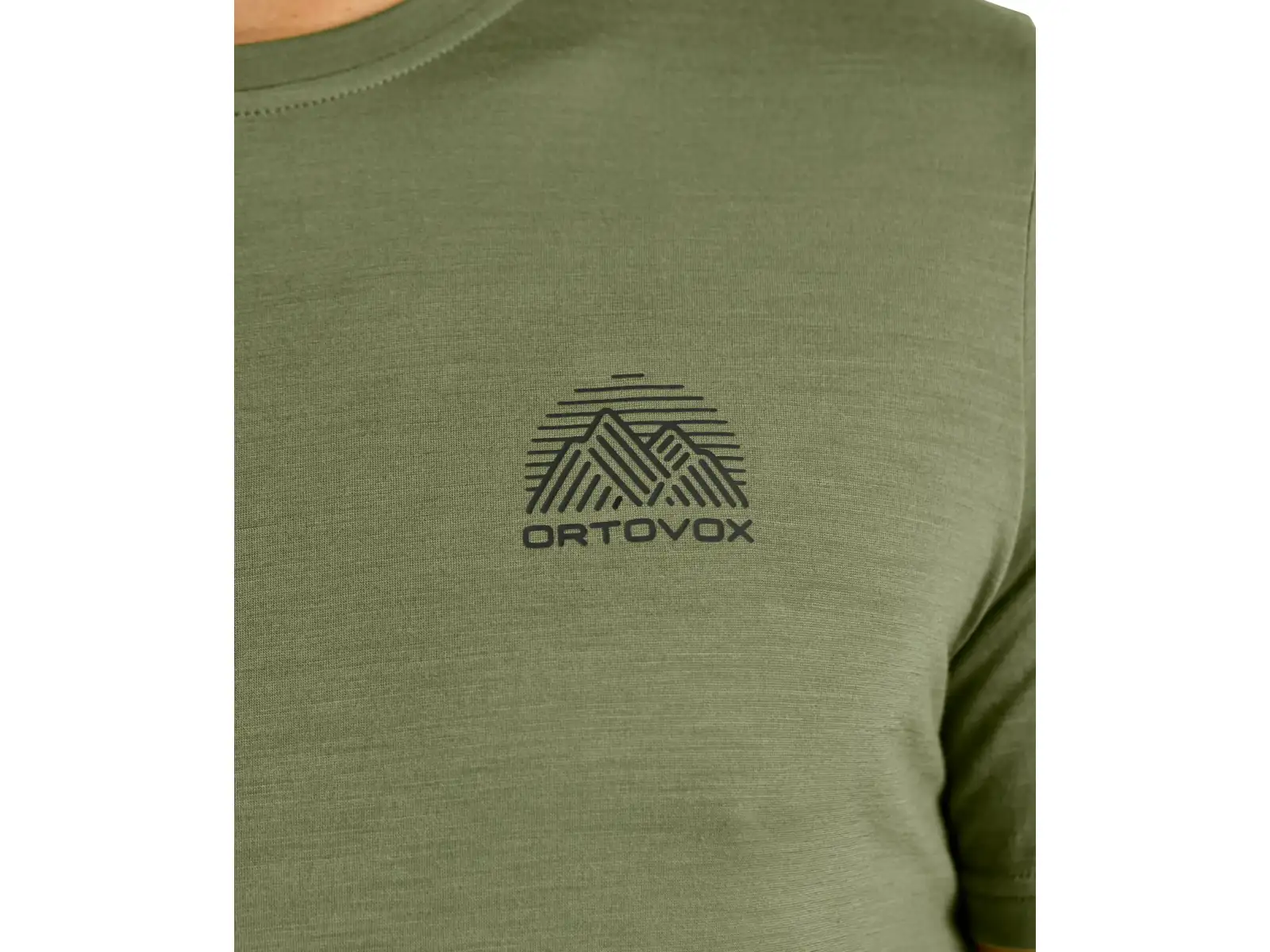 Ortovox 120 Cool Tec Mtn Stripe Herren T-Shirt Red Malbec