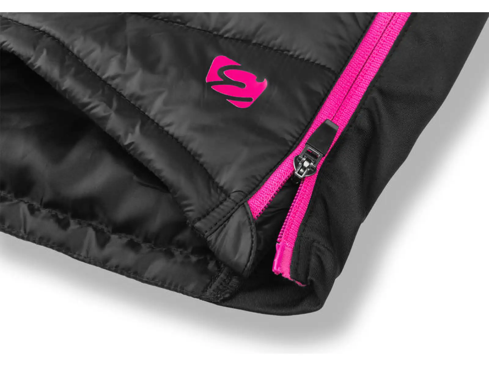 Etape Alaska gefütterter Damenrock schwarz/rosa