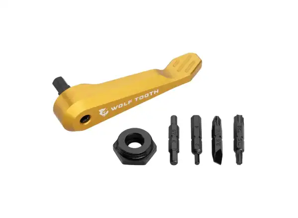 Wolf Tooth Werkzeug Axle Handle Multi-Tool gold