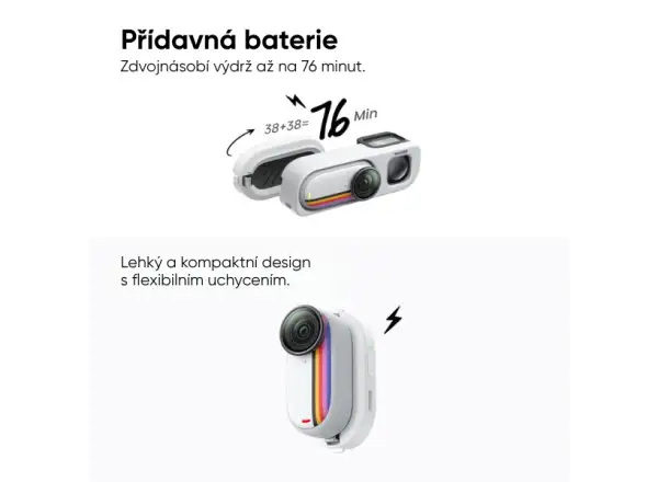 Insta360 GO 3S Kamera Retro Bundle 64 GB Sonderedition weiß