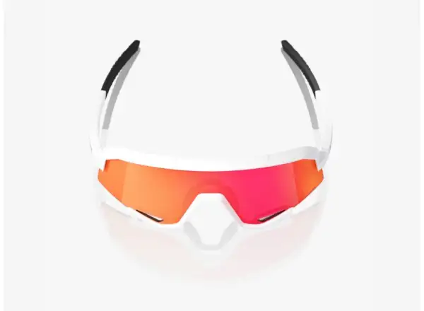 100% Slendale Brille Matt Weiß/HiPER Rot Multilayer Spiegel