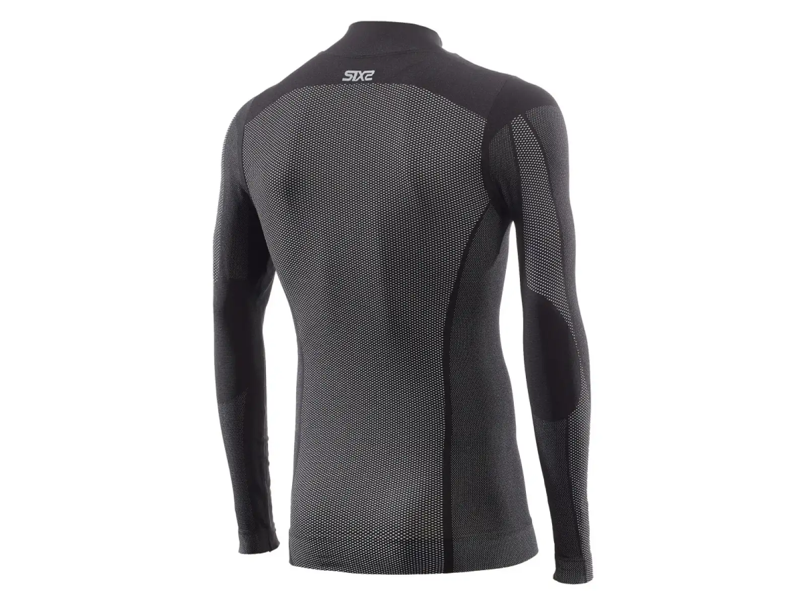 SIXS TS3 V2 Funktionsshirt mit langarm und Stehkragen carbon schwarz