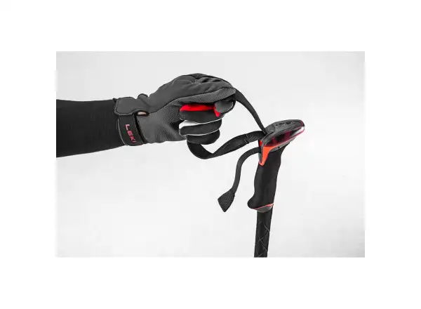 Leki Sherpa FX Carbon Trekkingstöcke in Midnight Blue/Dark Blue/Bright Red, Größe 110 - 130 cm