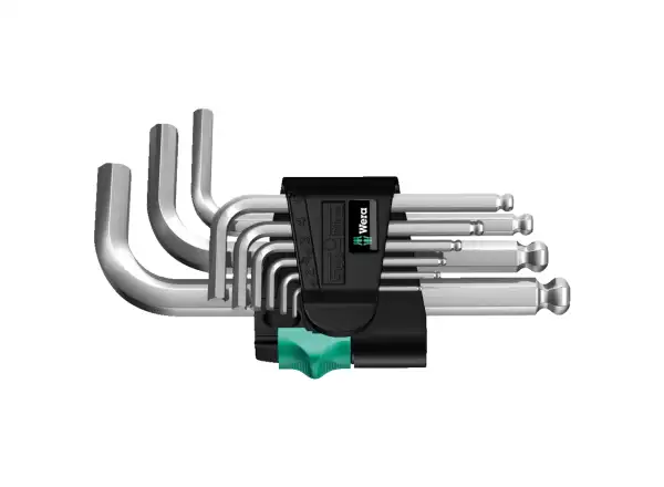 Wera 950/9 Hex-Plus 3 Inbusschlüssel L-Form kurz chrom Set 9 Stk.