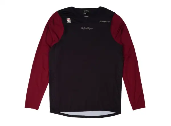 Troy Lee Designs x SRAM Skyline Herren-Trikot langarm Radioscape Black/Berry
