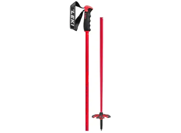 Leki Pitch Back Ski Poles Rot/Neonrot/Weiß
