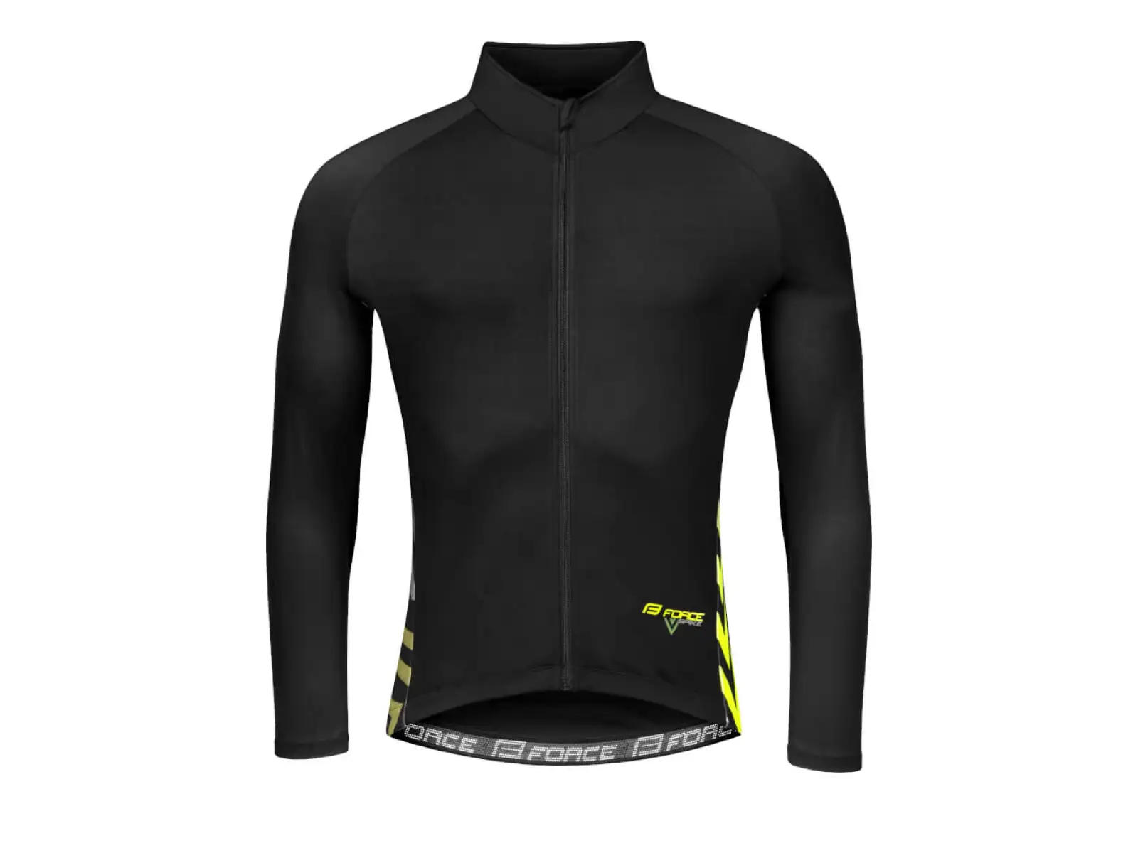 Force Spike Herren Langarm-Shirt Schwarz/Fluoreszierend