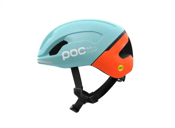 POC POCito Omne MIPS Kinderhelm Indicolite Blue Matt/Carnelian Orange Matt