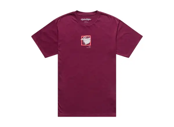Troy Lee Designs Portrait Herren T-Shirt Kurzarm Sangria