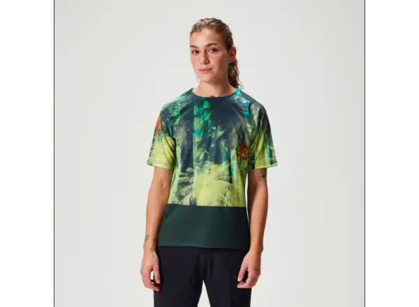 Endura Tropical Tee Print LTD Damen Trikot Kurzarm Ghillie Green
