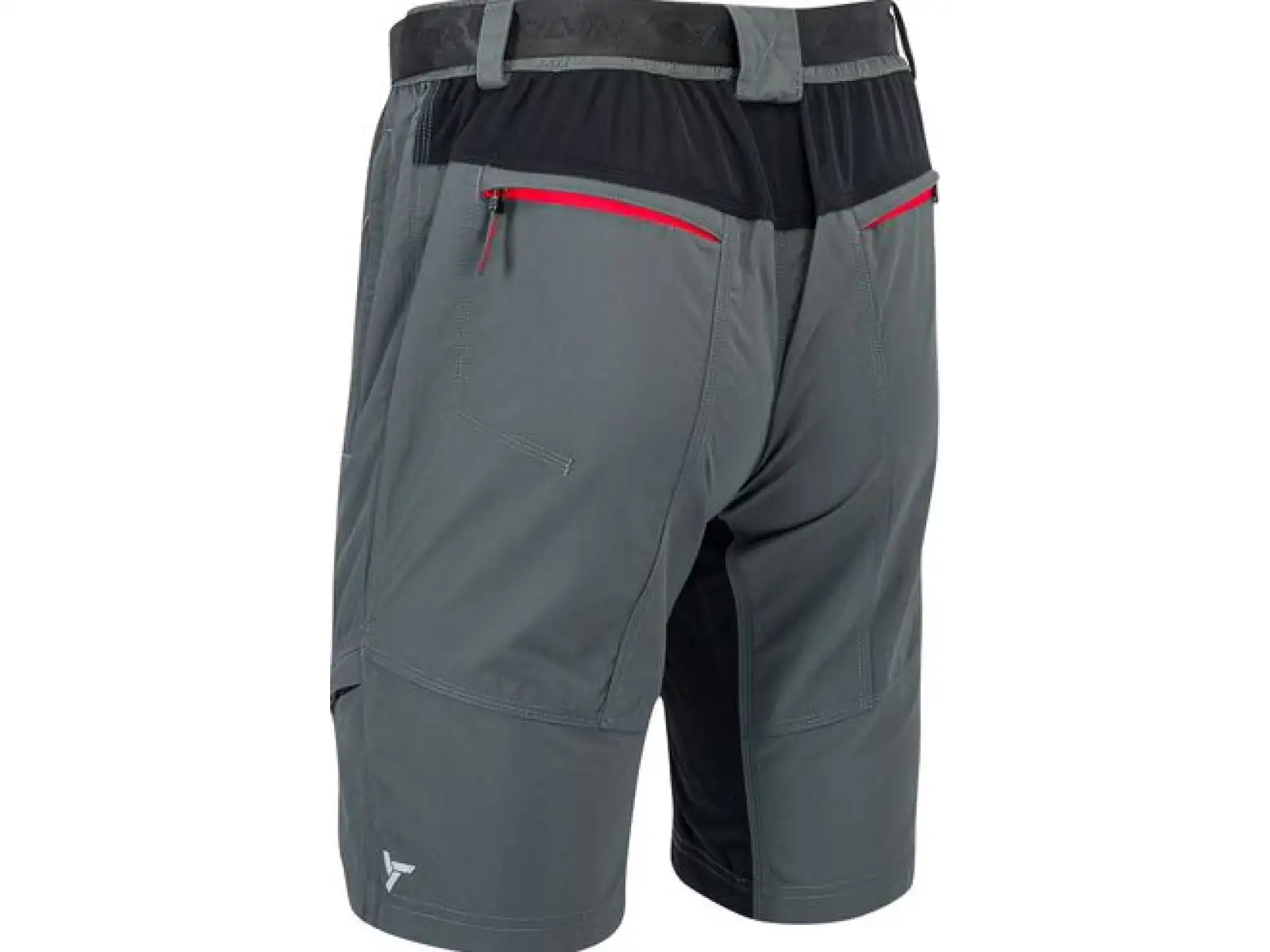 Silvini Rango Herren-MTB-Shorts in Holzkohle/Rot