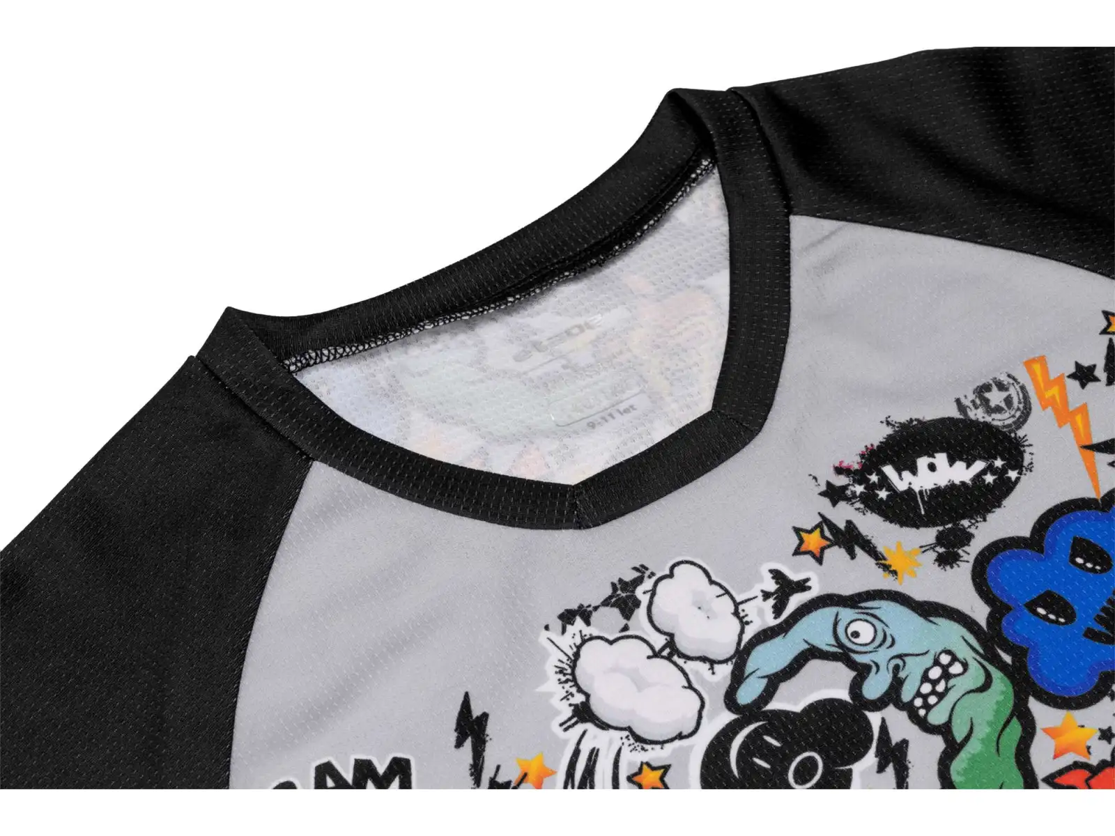 Etape Boom Kindertrikot Kurzarm schwarz/Grafik
