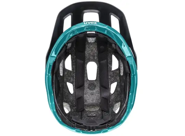 Uvex React MTB Helm Black/Teal Matt