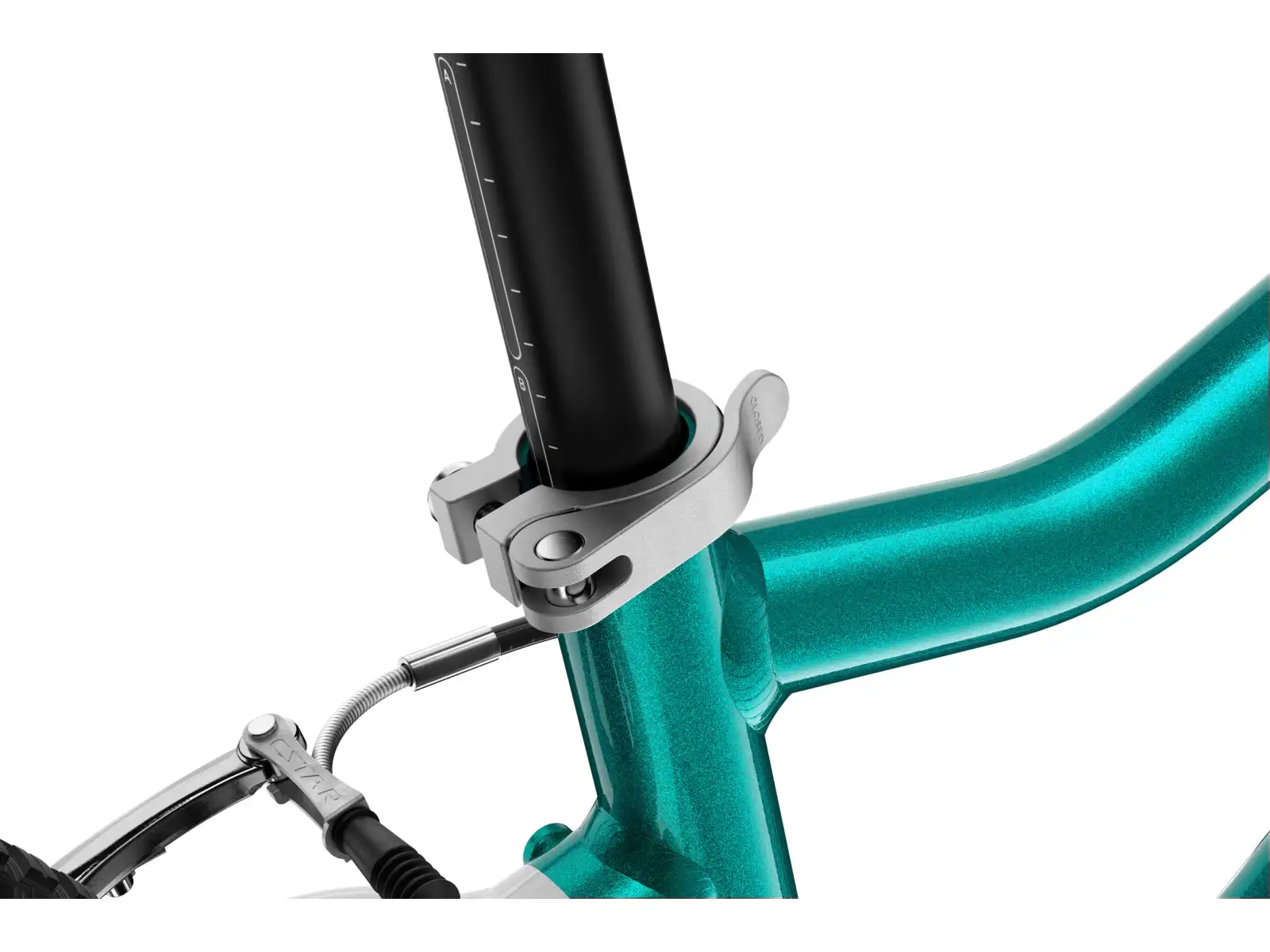 Woom GO 4 Metallic Turquoise 20 Kinderfahrrad