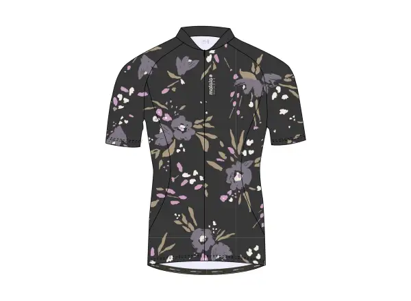 Maloja VilsaM. AOP 1/2 Damen Trikot Kurzarm Deep Black