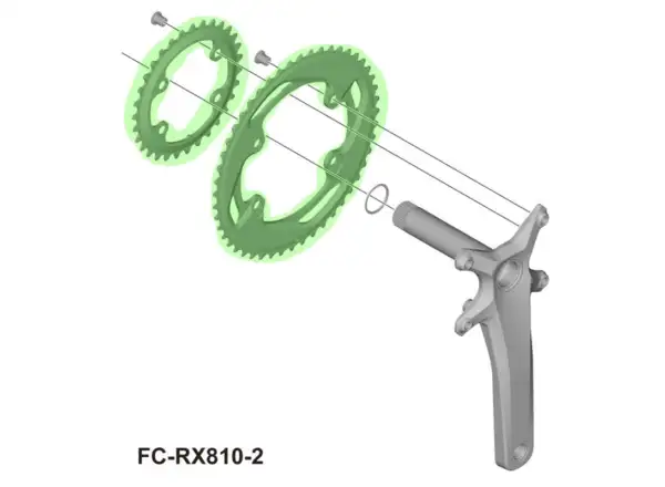 Shimano GRX FC-RX810-2 Kettenblatt 48 Zähnen