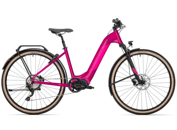 Rock Machine Crossride e500 Lady Touring E-Bike Gloss Purple/Pink