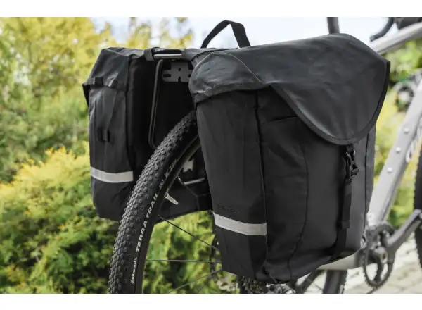 Force Haul Doppelpacktasche für hinteren Gepäckträger 2x8 l schwarz