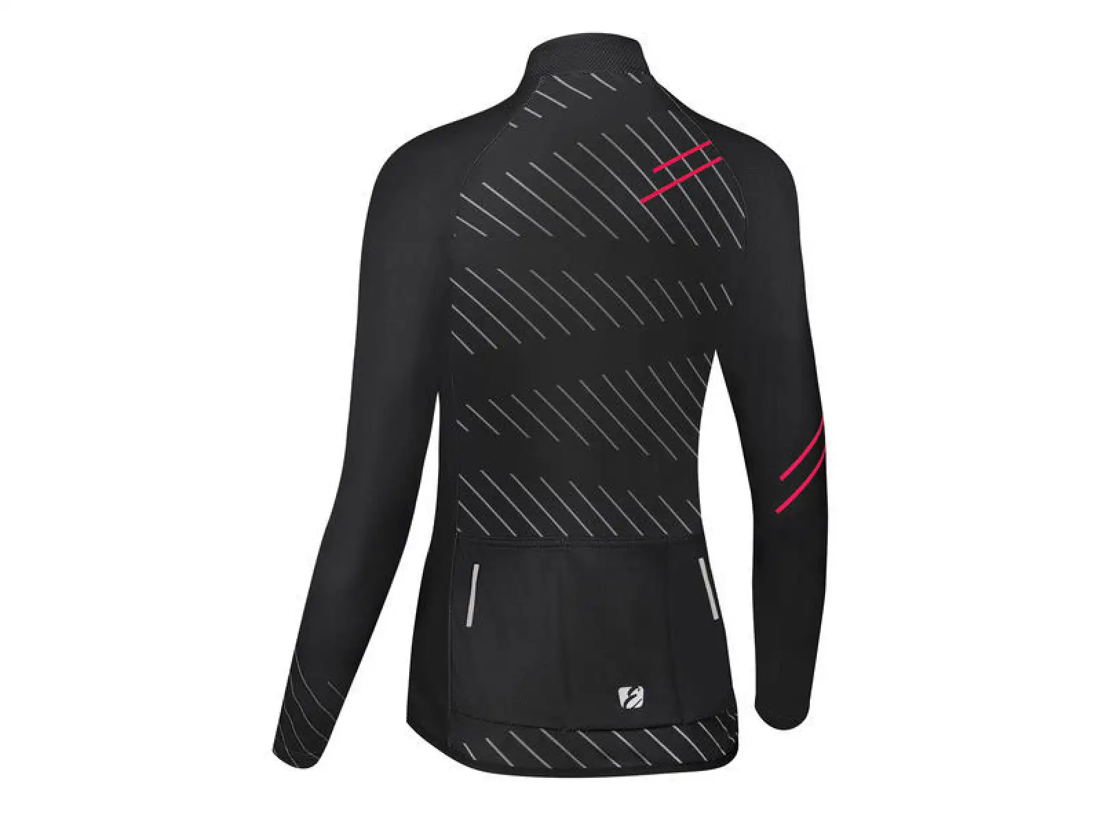 Etape Gaia 2.0 Damen Trikot Langarm schwarz/rosa