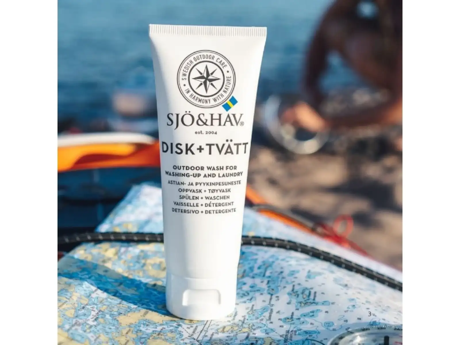 Sjö&Hav Outdoor-Reinigungsmittel universell – Geschirr und Wäsche, biologisch abbaubar, 75 ml