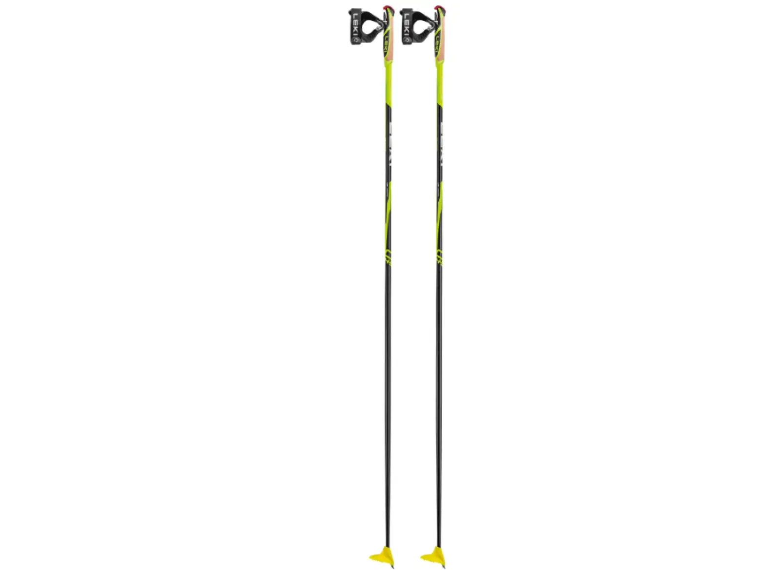 Leki CC 450 Stöcke Langlaufstöcke neon gelb/schwarz/weiß