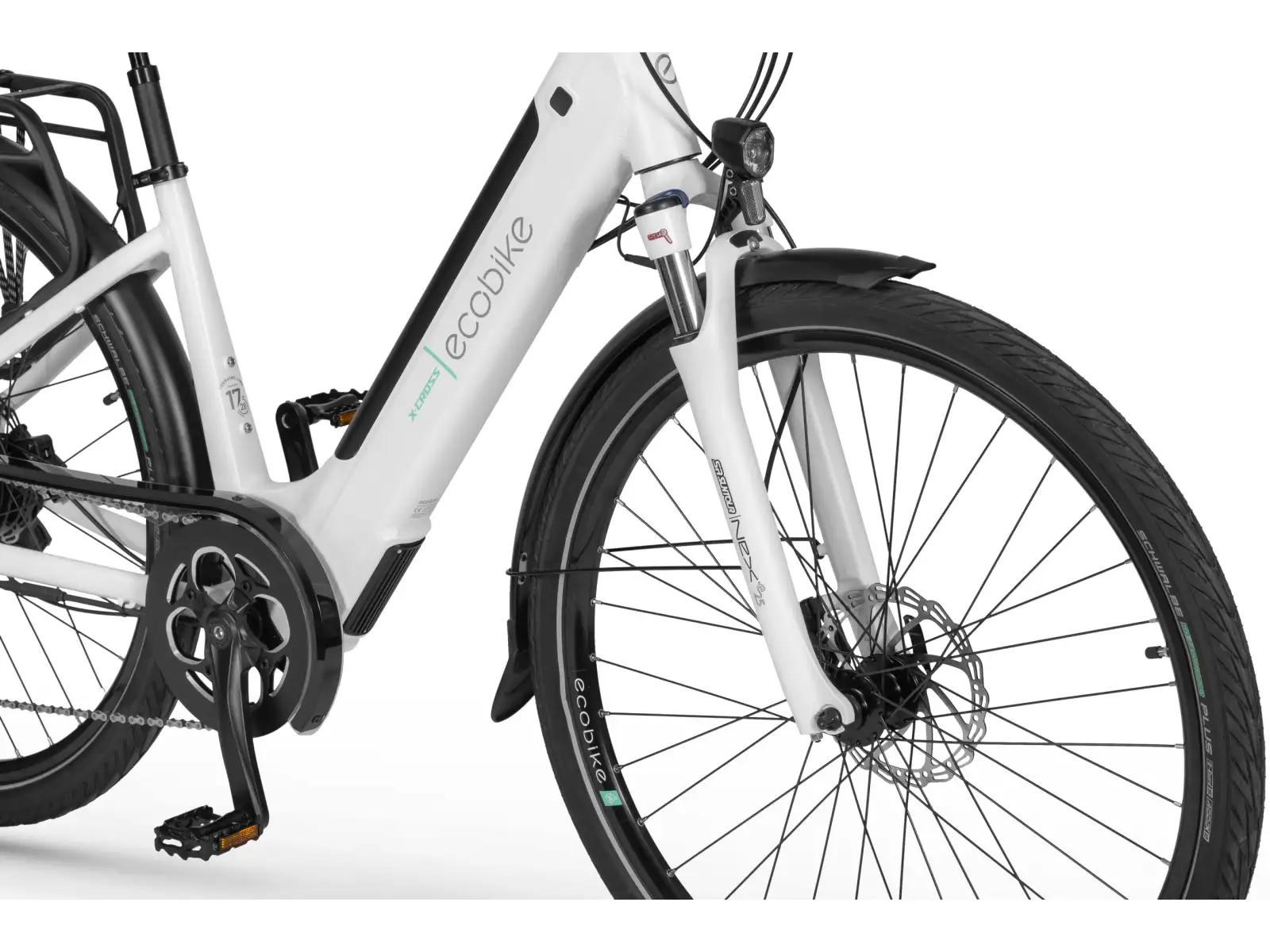 Ecobike X-Cross 504 Wh weiß Trekking Elektrofahrrad
