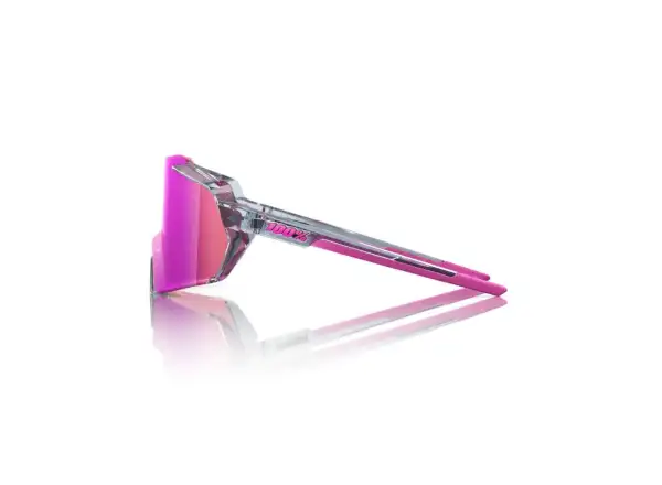 100% Korbin Brille Polished Translucent Grey/Purple Multilayer Mirror