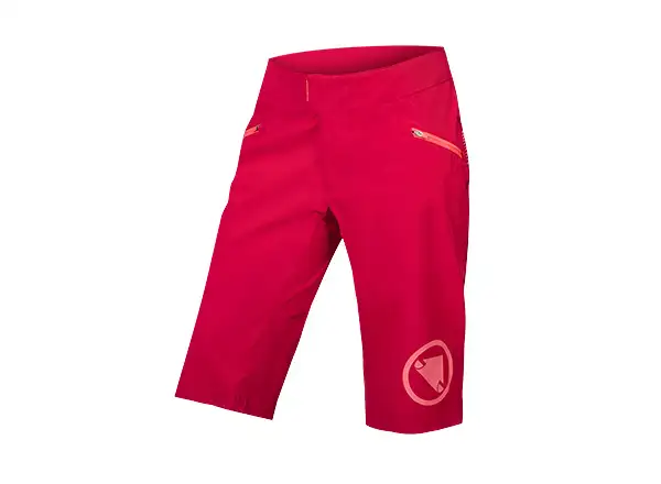 Endura SingleTrack Lite (Short Fit) Damenhose Berry
