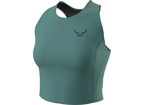 Dynafit Trail Crop Top Damen ärmelloses Shirt Atlantic