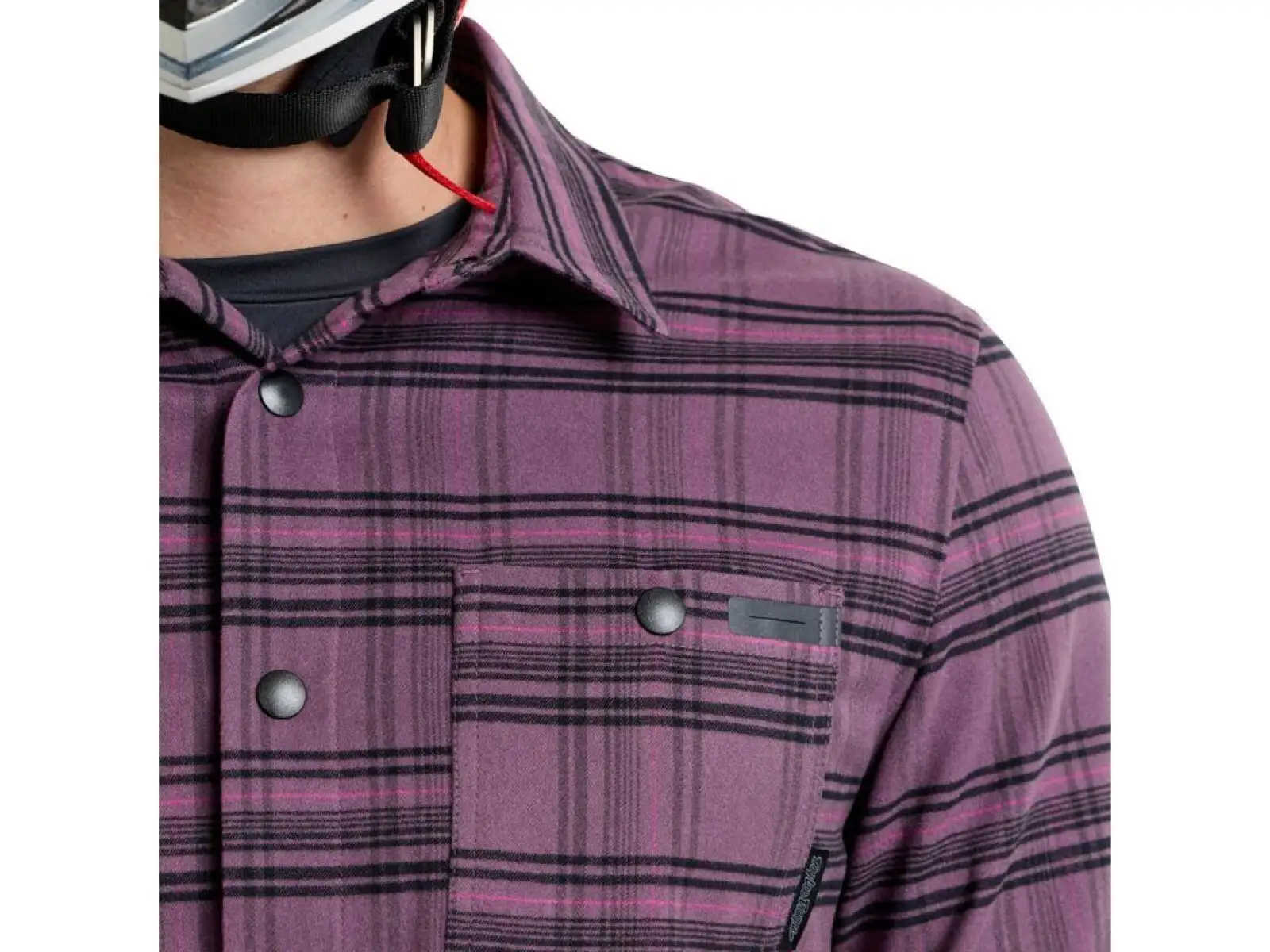 Troy Lee Designs Grind Flannel Herrenhemd Plaid Deep Purple