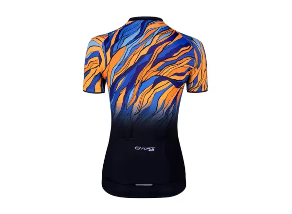 Force Life Damen Kurzarmtrikot schwarz/blau/orange