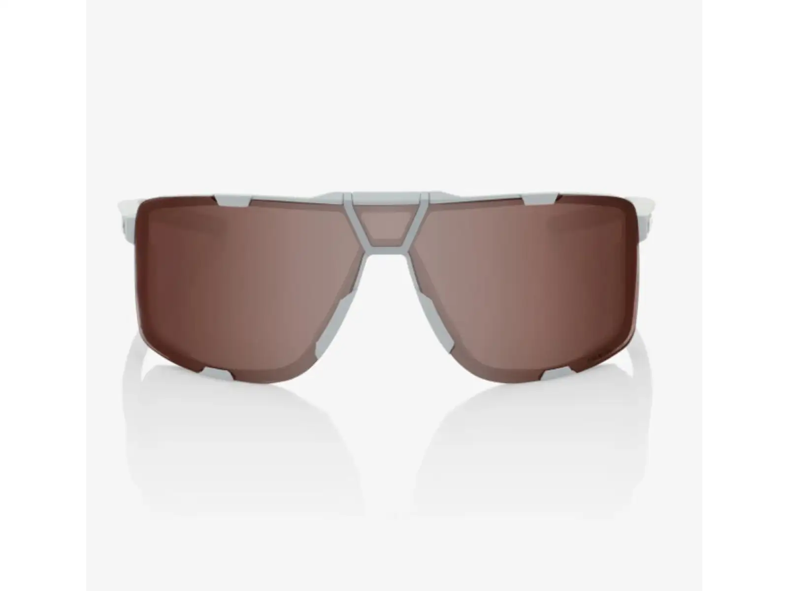 100% Eastcraft Brille Soft Tact Cool Grey/HiPER Crimson Silber Mirror Lens