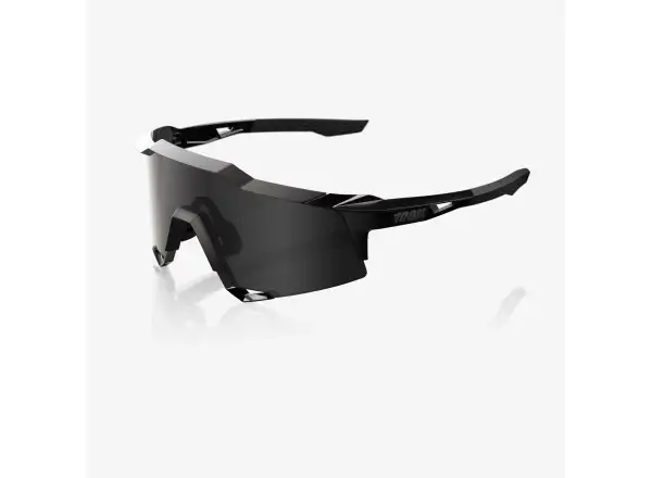 100% Speedcraft Sonnenbrille Matte Black Gloss Black/Black Mirror