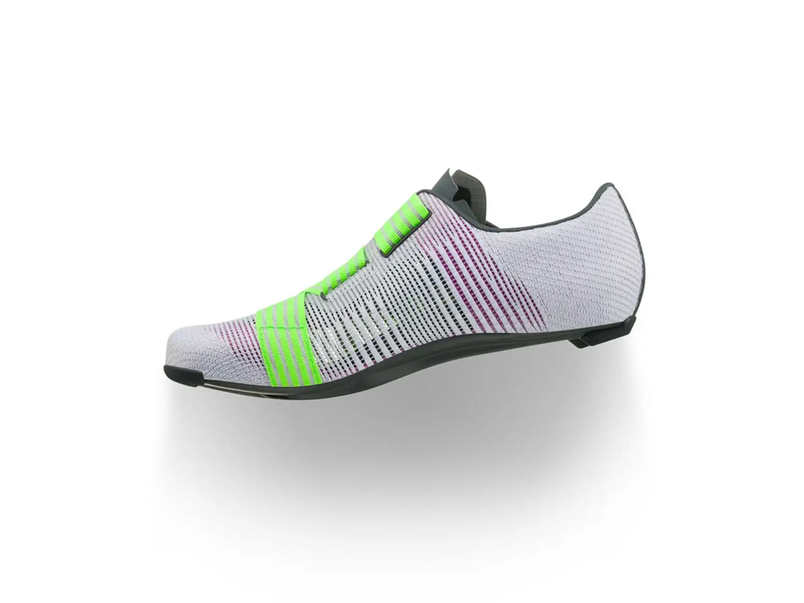 Fizik Vento Powerstrap Aeroweave Rennradschuhe Light Violet/Neon Green