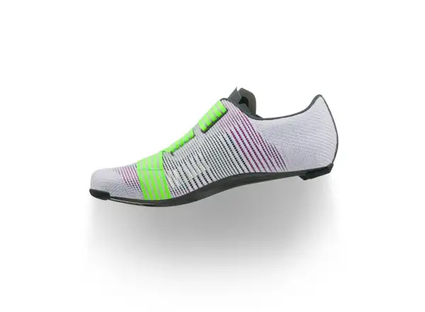 Fizik Vento Powerstrap Aeroweave Rennradschuhe Light Violet/Neon Green