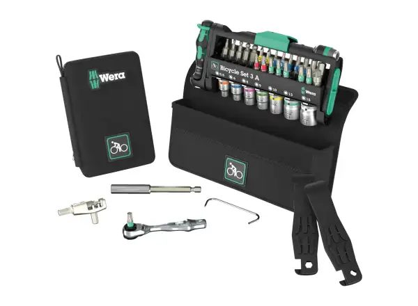 Wera Bicycle Set 3A Fahrrad Service Set mit Kettennieter 38-teilig